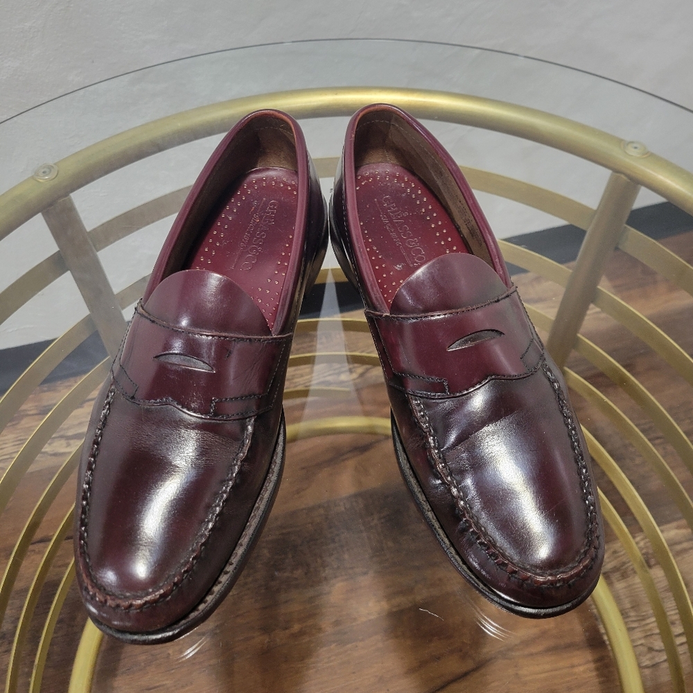 G.H. Bass & Co. Dark Brown/Burgundy  Leather Loafers